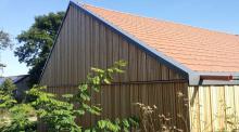 Holzfassade an Neubau einer KITA in Markoldendorf